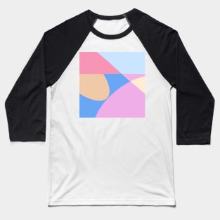 Colored geometry - pink version Baseball T-Shirt